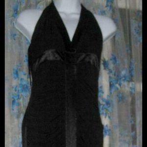 Womens Halter Mermaid FORMAL PROM EVENING GOWN by JESSICA McCLINTOCK Black 6